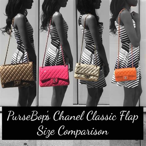 chanel cf 23 vs 25|Chanel Classic Flap Bag Size Comparison.